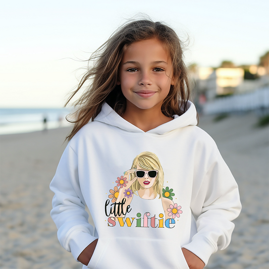 Little Swiftie Girls Shirt: Taylor Swift Fans Youth Size hoodie